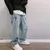 Estampas de moda masculina Star Jeans, calças largas soltas, moda de namorado Vintage, calças jeans casuais retas, Streetwear - loja online