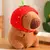 Capybara Anime de pelúcia fofa, pelúcia kawaii, bichos de pelúcia fofos, boneca macia, presente para criança, simulação de pelúcia