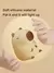 Imagem do Cute Cartoon Capsule Silicone Night Light, USB recarregável, temporização, escurecimento, lâmpada de sono para decoração do quarto das crianças
