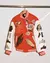 Jaqueta de beisebol bordada remendo, Casaco casual americano, Moda rua alta, mesmo vermelho, Saint Michael Ball Star, novo, moda na internet