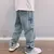 Estampas de moda masculina Star Jeans, calças largas soltas, moda de namorado Vintage, calças jeans casuais retas, Streetwear