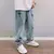 Estampas de moda masculina Star Jeans, calças largas soltas, moda de namorado Vintage, calças jeans casuais retas, Streetwear na internet