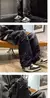 Imagem do Calça jeans reta de patchwork estrela masculina Y2K borla, calça hip hop de emenda, streetwear masculino, roupa coreana, nova moda