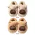 Chinelos de capivara de pelúcia bonitos chinelos de dedo fechado confortáveis sapatos de casa antiderrapantes sapatos de caminhada peludos para quarto interno na internet