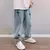 Estampas de moda masculina Star Jeans, calças largas soltas, moda de namorado Vintage, calças jeans casuais retas, Streetwear