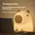 Cute Cartoon Capsule Silicone Night Light, USB recarregável, temporização, escurecimento, lâmpada de sono para decoração do quarto das crianças na internet