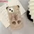 Imagem do Ins coreano bonito capivara caso macio para iphone 15 pro max caso 16 14 plus 13 12 11 inverno peludo pele macia à prova de choque capa coque