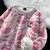 Urso pequeno feminino Suéter de manga comprida, pulôver, malha, roupas de anim