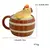 Capivara-Caneca Cerâmica Multiusos com Tampa, Copos Criativos, Canecas para Crianças, Presente de Aniversário, Natal, fofo
