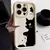 Gato bonito dos desenhos animados caso de telefone macio para iphone 15 16 pro max casos iphone 14 13 12 11 pro max xs max xr x 7 8 plus capa à prova de choque - loja online