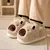 Imagem do Chinelos de capivara de pelúcia bonitos chinelos de dedo fechado confortáveis sapatos de casa antiderrapantes sapatos de caminhada peludos para quarto interno