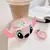 3D Cartoon Silicone Case com gancho, capa protetora para Airpods 1, 2, 3 Pro, fone de ouvido sem fio na internet