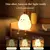 Luzes noturnas em forma de pêra para crianças, Dimmable Silicone Nightlight, Carregamento USB, Quarto, Quarto de cabeceira, Bonito, 7 cores - Capibara Senpai