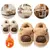 Imagem do Chinelos de capivara de pelúcia bonitos chinelos de dedo fechado confortáveis sapatos de casa antiderrapantes sapatos de caminhada peludos para quarto interno