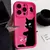 Gato bonito dos desenhos animados caso de telefone macio para iphone 15 16 pro max casos iphone 14 13 12 11 pro max xs max xr x 7 8 plus capa à prova de choque