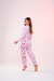 Pijama Coração Rosa e Branco - comprar online