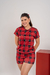 Pijama Feminino Especial de Natal Vermelho - comprar online