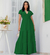 Imagem do Vestido Longo Liso Evangelico Manga Babado Moda Verão