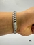 Pulseira de prata masculina fecho gaveta-GRUMET 8mm ice style-Prata 925 na internet