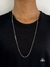Cordão de prata masculino- 3x1 1,5mm 70cm-Prata 925 - comprar online