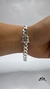 Pulseira de prata masculina fecho gaveta-Grumet 8mm-Prata 925