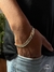 Pulseira de prata masculina-8mm GRUMET DUPLO-Prata 925