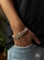 Pulseira de prata masculina-10mm GRUMET duplo-Prata 925