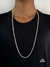 Cordão de prata masculino-GRUMET duplo 4,5mm 80cm-Prata 925 - comprar online