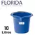 BALDE PLASTICO 10 LTS FLORIDA