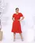 Vestido Plissada Lisa Midi Rodado Sofisticação - loja online