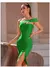 Vestido Sem Encosto de Um Ombro - Sexy e Elegante com Fenda - loja online