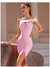 Vestido Sem Encosto de Um Ombro - Sexy e Elegante com Fenda