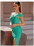 Vestido Sem Encosto de Um Ombro - Sexy e Elegante com Fenda - Lunna Rosa Store - Transforme seu guarda-roupa e sinta-se confiante!