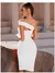 Vestido Sem Encosto de Um Ombro - Sexy e Elegante com Fenda - comprar online
