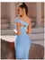 Vestido Sem Encosto de Um Ombro - Sexy e Elegante com Fenda na internet