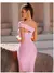 Vestido Sem Encosto de Um Ombro - Sexy e Elegante com Fenda - Lunna Rosa Store - Transforme seu guarda-roupa e sinta-se confiante!