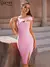 Vestido Sem Encosto de Um Ombro - Sexy e Elegante com Fenda