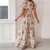 Vestido Maxi Feminino com Decote em V - Estampa Floral Boêmia - Lunna Rosa Store - Transforme seu guarda-roupa e sinta-se confiante!