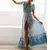 Vestido Maxi Feminino com Decote em V - Estampa Floral Boêmia - Lunna Rosa Store - Transforme seu guarda-roupa e sinta-se confiante!