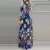 Vestido Maxi Floral com Decote em V - Estilo Casual para o Verão
