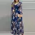 Vestido Maxi Floral com Decote em V - Estilo Casual para o Verão - comprar online