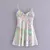 Vestido Mini Floral, Vintage com Decote em V