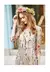 Vestido de Festa Bordado Feminino - Floral Boêmio