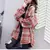 Túnica Xadrez Oversized de Flanela Estilo Casual - Outono e Inverno - Lunna Rosa Store - Transforme seu guarda-roupa e sinta-se confiante!