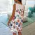 Vestido Mini Estampado com Decote O-Neck - comprar online