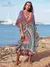 Kaftan Biquíni Cover-up Boho EDOLYNSA - Conforto e Estilo para o Verão - Lunna Rosa Store - Transforme seu guarda-roupa e sinta-se confiante!