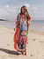 Kaftan Biquíni Cover-up Boho EDOLYNSA - Conforto e Estilo para o Verão