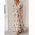 Imagem do Vestido Maxi Feminino com Decote em V - Estampa Floral Boêmia