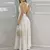 Vestido Sexy Aberto para Verão - Elegância com Babados e Bainha Aberta - comprar online