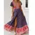 Vestido Maxi Feminino com Decote em V - Estampa Floral Boêmia